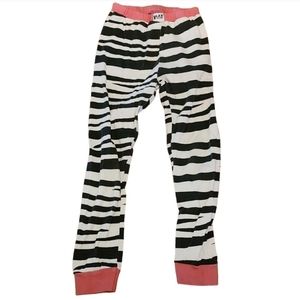 🦓 Lazy One Zebra PJ Pants · Size 6 (Girls)